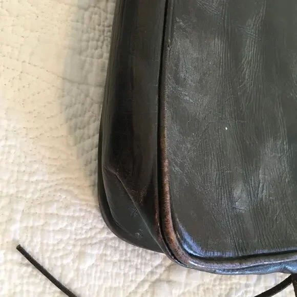 American West Dark Brown Tooled Leather Western Shoulder bag / Purse - Picture 9 of 9